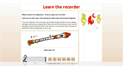 Desktop Screenshot of learn-the-flute.com